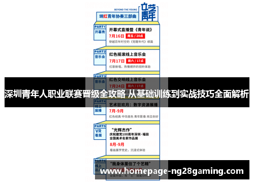 深圳青年人职业联赛晋级全攻略 从基础训练到实战技巧全面解析 深圳青年人职业联赛晋级全攻略 从基础训练到实战技巧全面解析